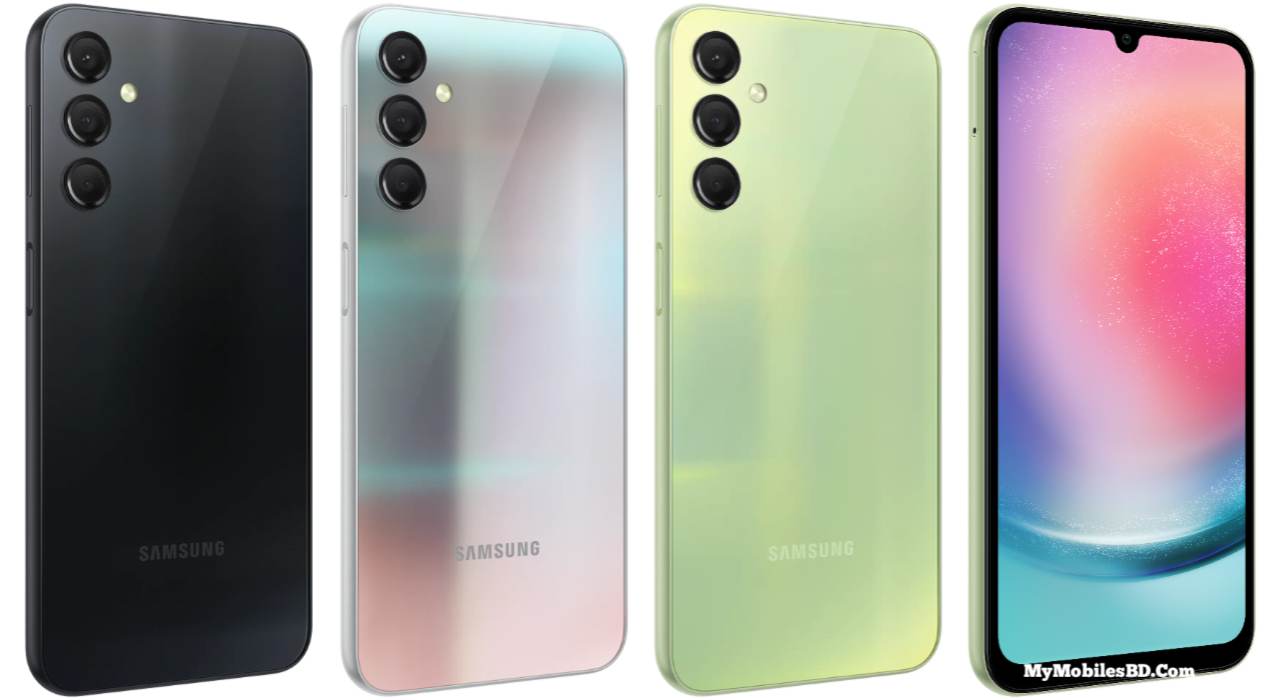 Samsung Galaxy A24 4G Black, Silver, Green & Display