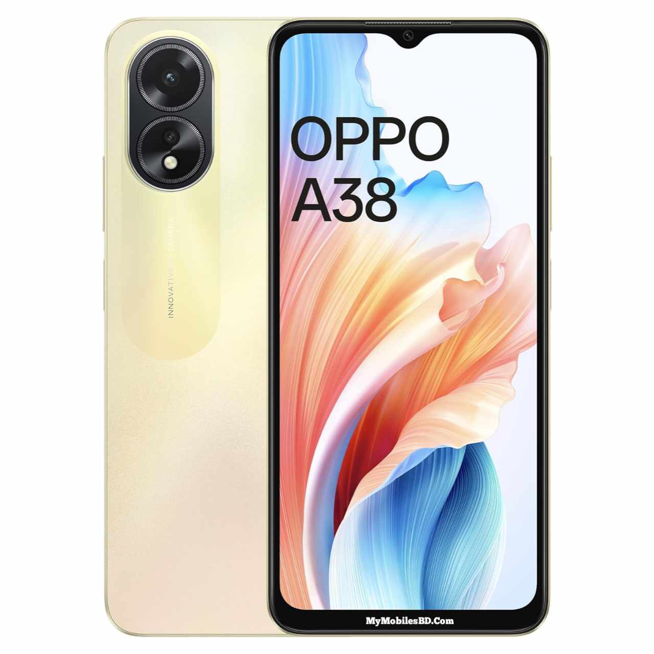 Oppo A38 Glowing Gold